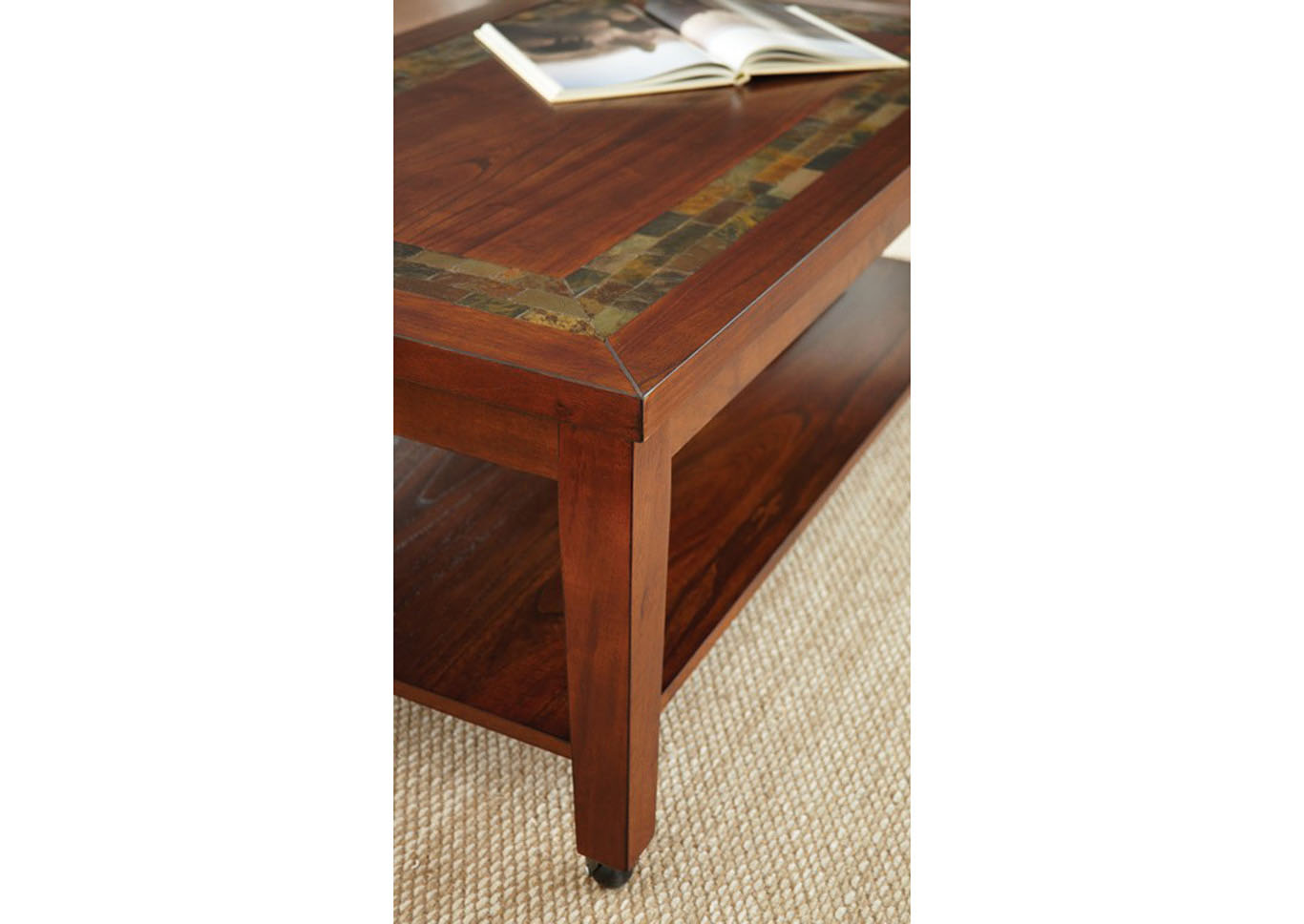 Davenport Cherry Chairside End Table,Steve Silver