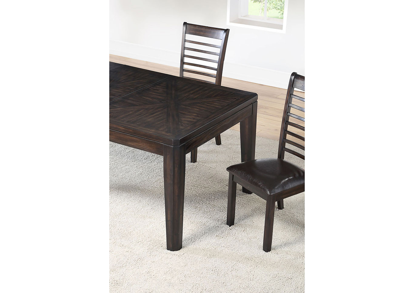 Ally Brown Rectangular Dining Table,Steve Silver