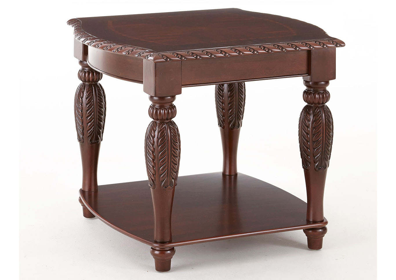 Antoinette Cherry End Table,Steve Silver