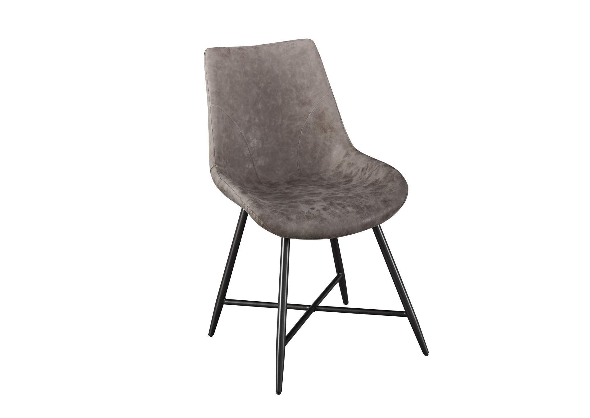 Ramona Brown PU Side Dining Chair [2/Ctn],Steve Silver