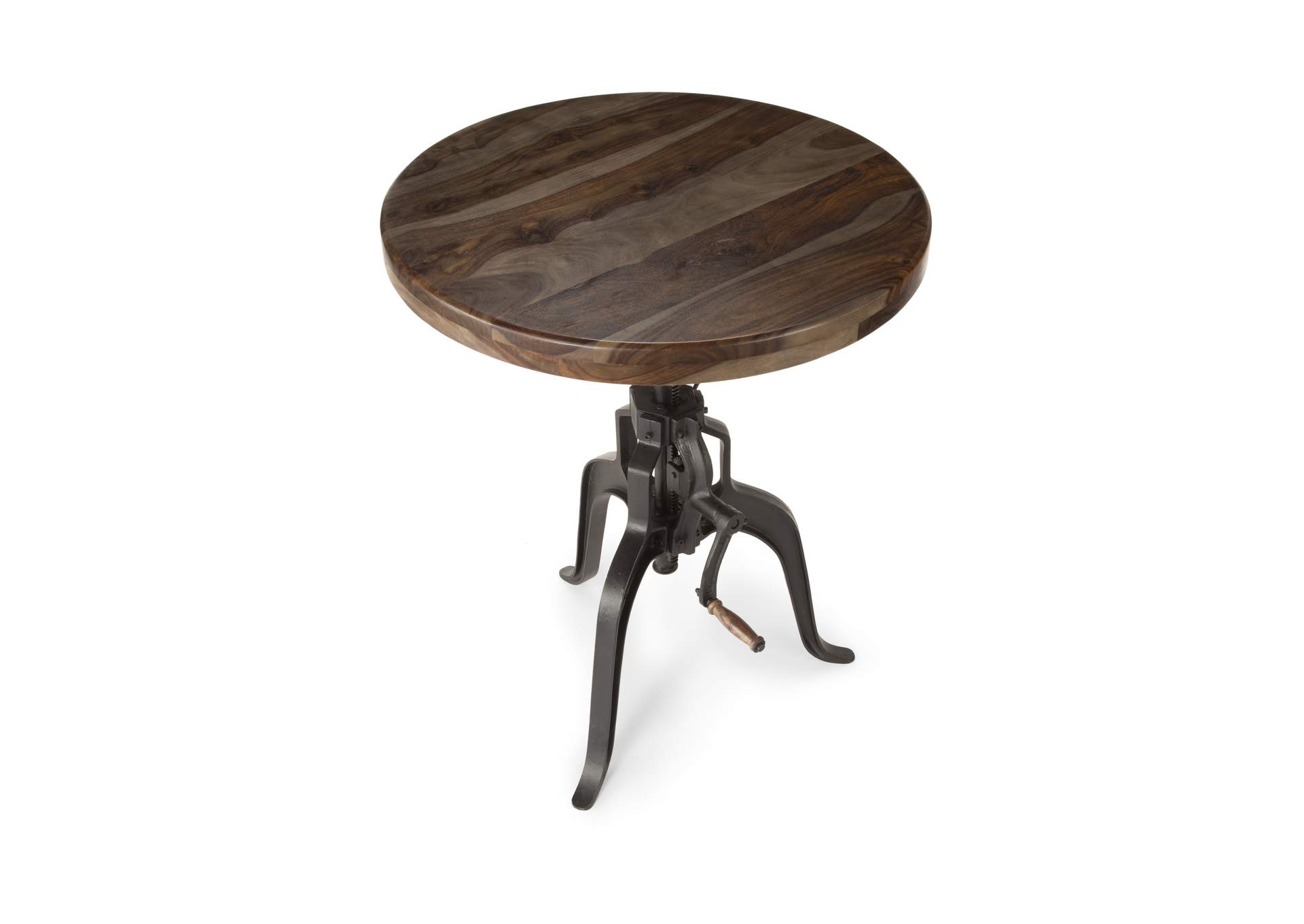 Sparrow Brown Round Crank Table,Steve Silver