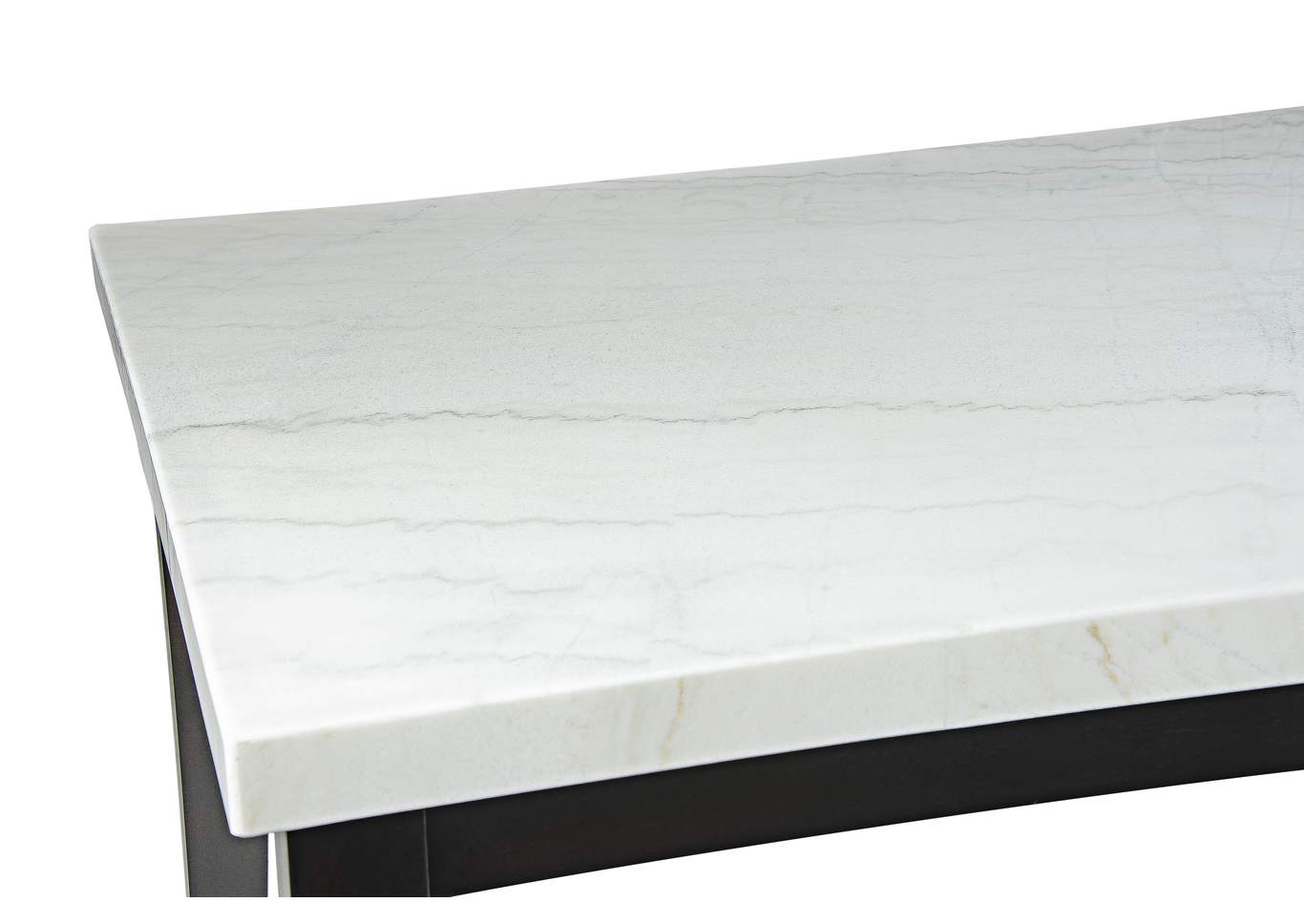 Westby White Marble Top Dining Table,Steve Silver