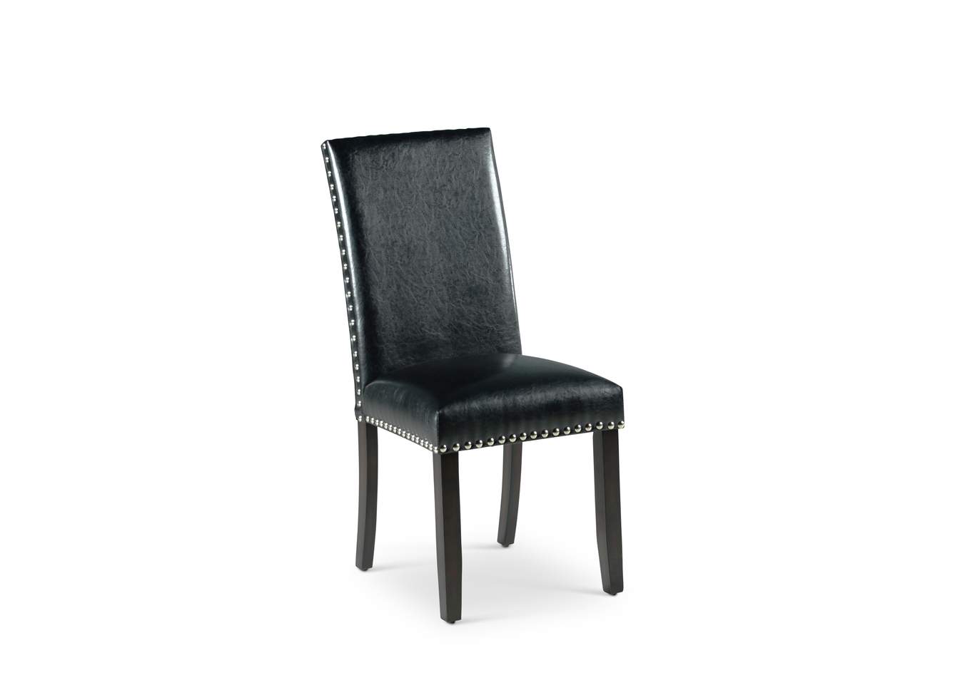 Westby Black PU Side Dining Chair [2/Ctn],Steve Silver