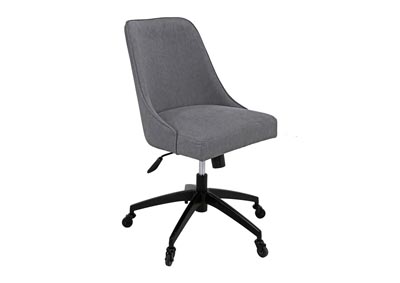 Kinsley Grey Swivel Upholstered Desk Chair,Steve Silver