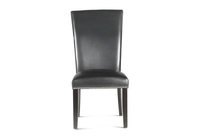 Finley Black PU Side Dining Chair [2/Ctn],Steve Silver