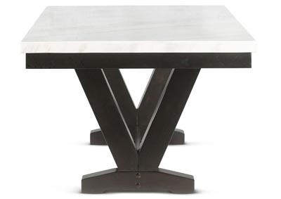 Finley White Marble Top Dining Table,Steve Silver