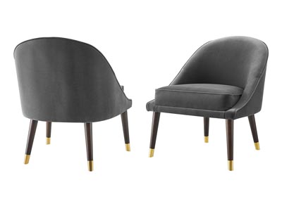 Image for Avalon Charcoal Velvet Accent Chair