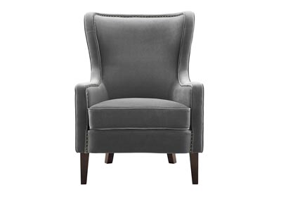 Rosco Charcoal Velvet Accent Chair,Steve Silver