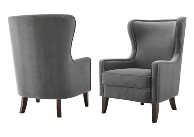 Image for Rosco Charcoal Velvet Accent Chair