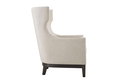 Roswell Beige Linen Accent Chair,Steve Silver