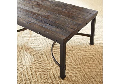 Ambrose Brown Square End Table,Steve Silver