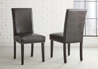 Image for Verano Black PU Side Dining Chair [2/Ctn]