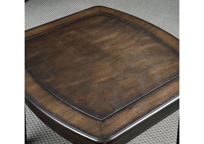 Diletta Walnut Game End Table,Steve Silver