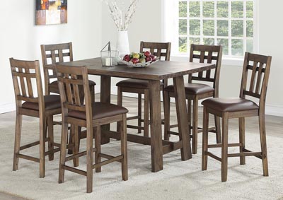 Image for Saranac Mocha Rectangular Dining Set W/ 4 Chairs