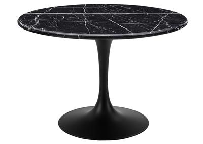 Image for Colfax Black Round Marble Dining Table