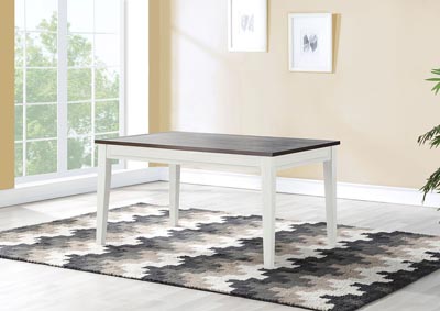 Image for Caylie White & Black Fix Top Table