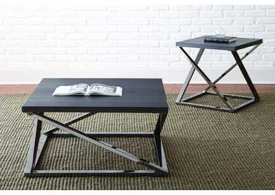 Image for Aegean Nickel & Brown End Table