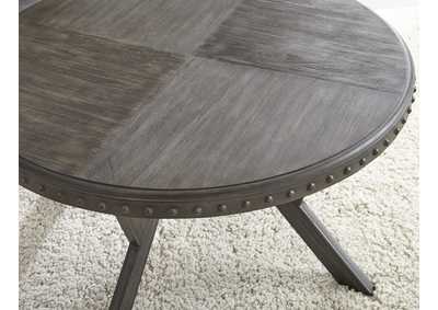 Alamo Brown Round Cocktail Table,Steve Silver