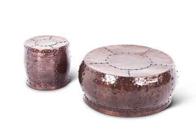 Image for Cooper Copper Round Cocktail Table