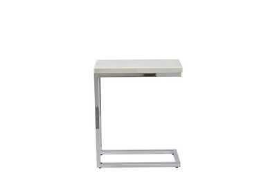 Image for Echo White Marble Top Chairside End Table