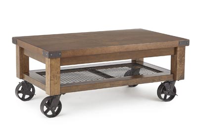 Image for Hailee Brown Cocktail Table w/Caster