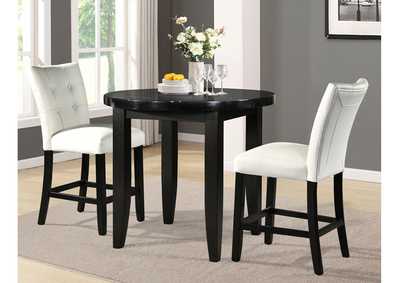 Image for Markina Black Round Marble Top Dining Table