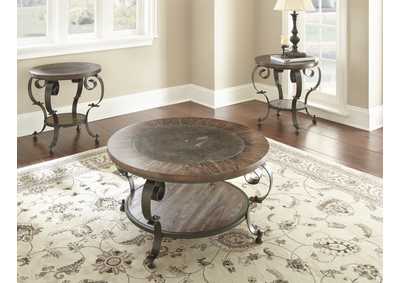 Image for Mulberry Brown Round Cocktail Table