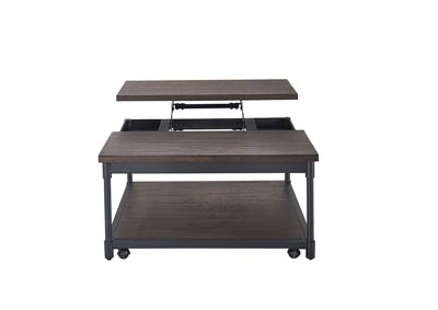 Image for Prescott Grey Lift Top Square Cocktail Table w/Casters