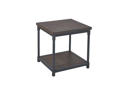 Prescott Grey End Table,Steve Silver