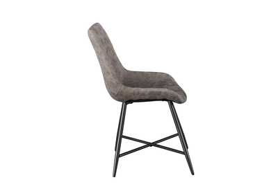 Ramona Brown PU Side Dining Chair [2/Ctn],Steve Silver