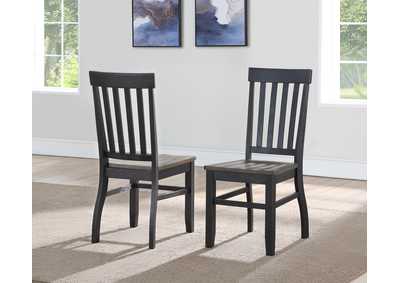 Image for Raven Noir Grey Side Dining Chair [2/Ctn]