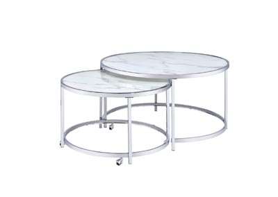 Image for Rayne White Nesting Cocktail Tables