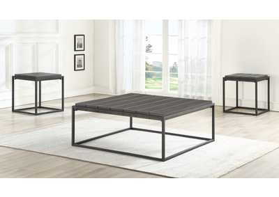 Image for Tekoa Brown Square Coffee Table W/ 2 End Tables