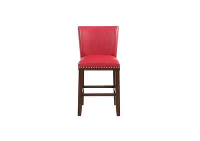 Image for Tiffany Red KD Counter Dining Chair [2/Ctn]