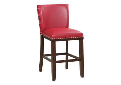 Tiffany Red KD Counter Dining Chair [2/Ctn],Steve Silver