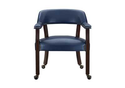 Image for Tournament Navy Arm Dining Chair [2/Ctn]