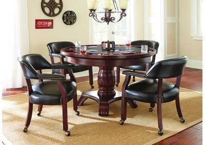 Image for Tournament Brown Arm Dining Chair [2/Ctn]