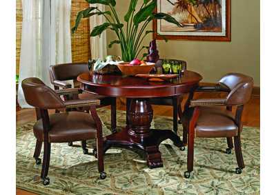 Image for Tournament Brown Arm Dining Chair [2/Ctn]