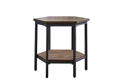 Image for Ultimo Brown Hexagon End Table