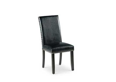 Westby Black PU Side Dining Chair [2/Ctn],Steve Silver