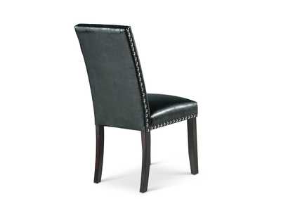 Westby Black PU Side Dining Chair [2/Ctn],Steve Silver