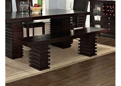 Image for Briana Dark Brown Dining Bench