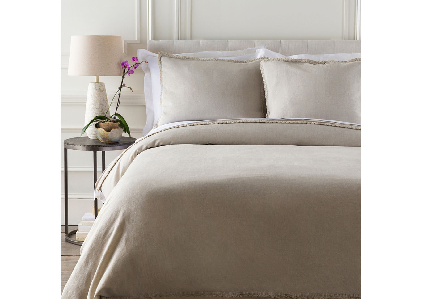 Audrey Light Gray/Silver King/CA King Set,Surya