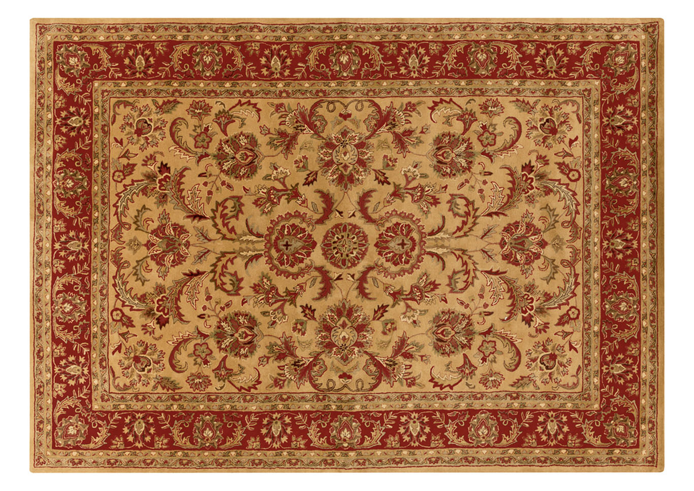 Ancient Treasures Green Area Rug,Surya