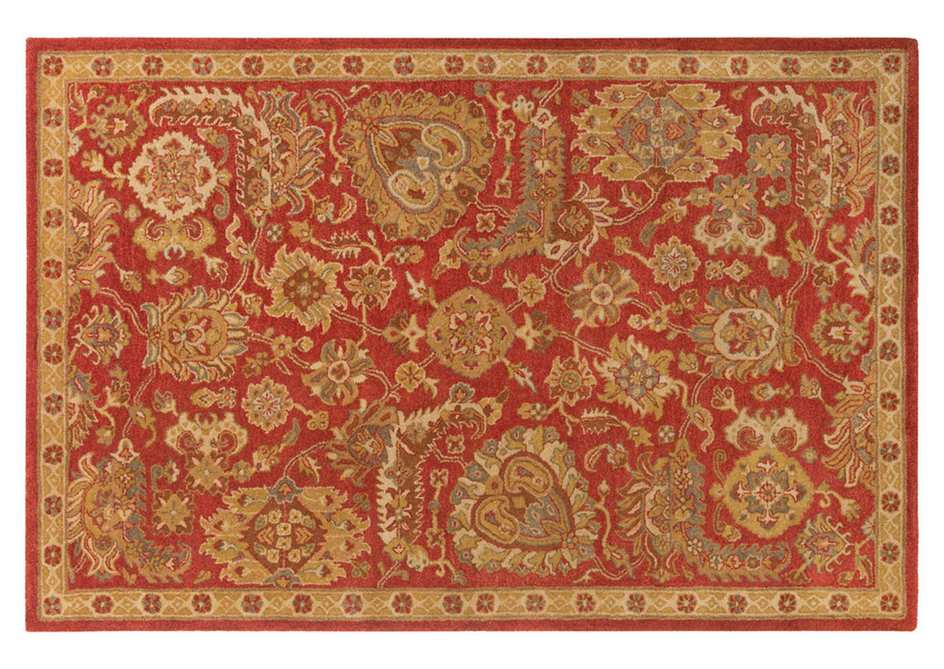 Ancient Treasures Red Area Rug,Surya