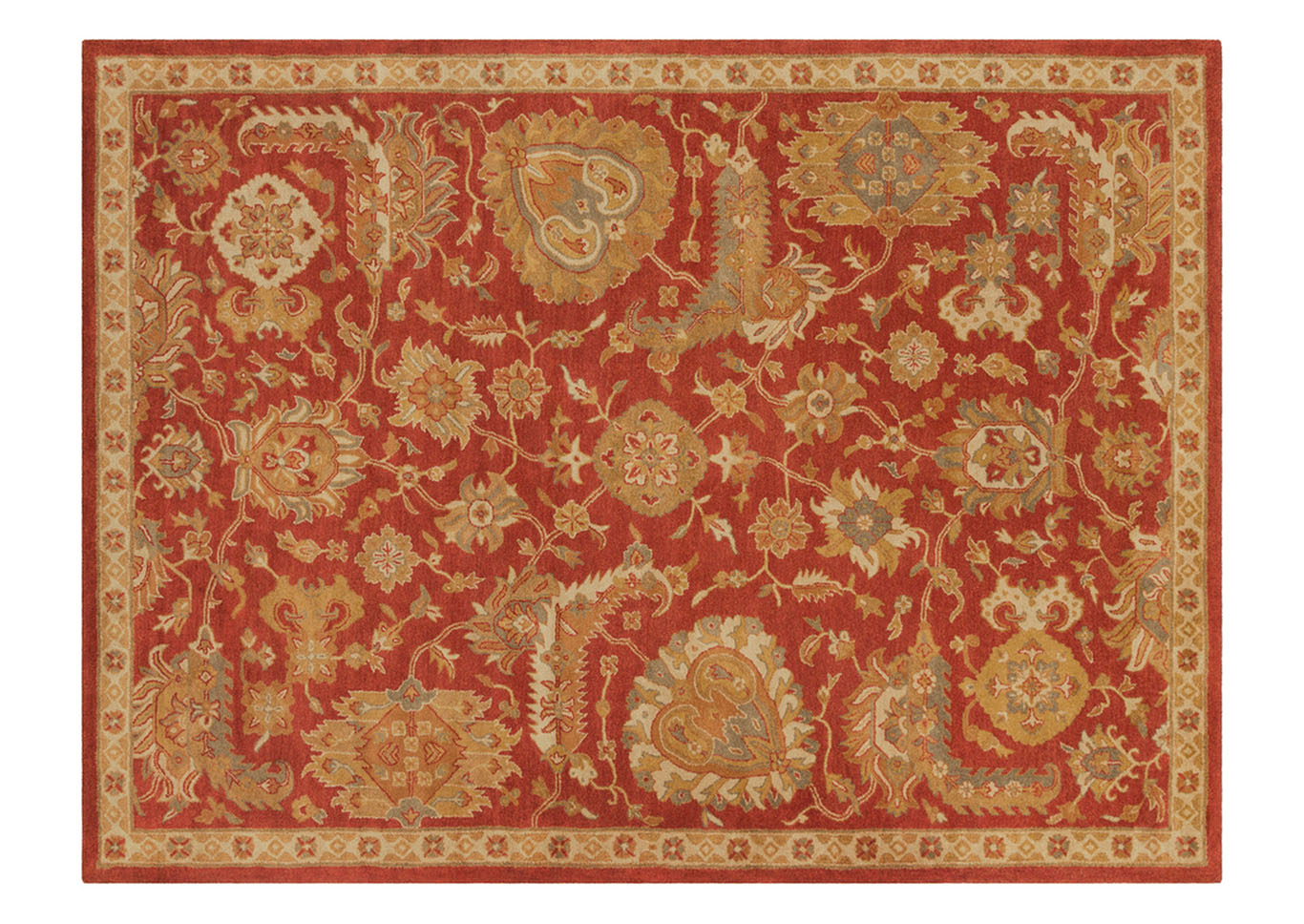 Ancient Treasures Red Area Rug,Surya