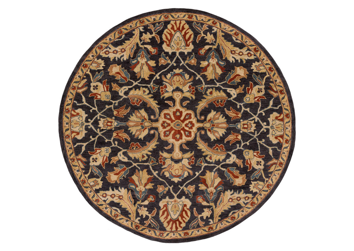 Ancient Treasures Gray Area Rug,Surya