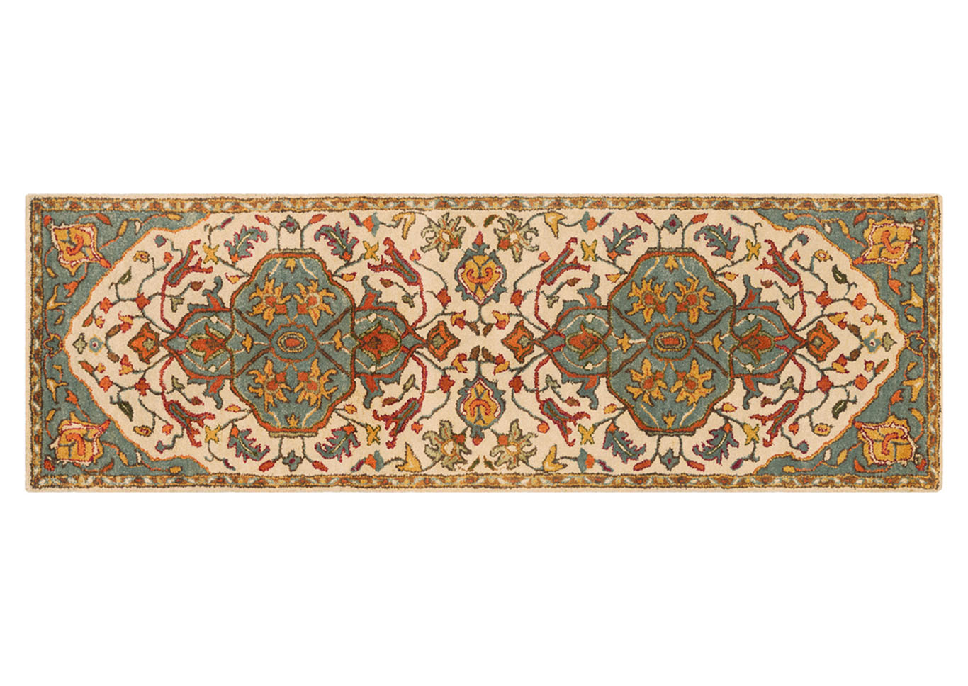 Ancient Treasures Green Runner,Surya