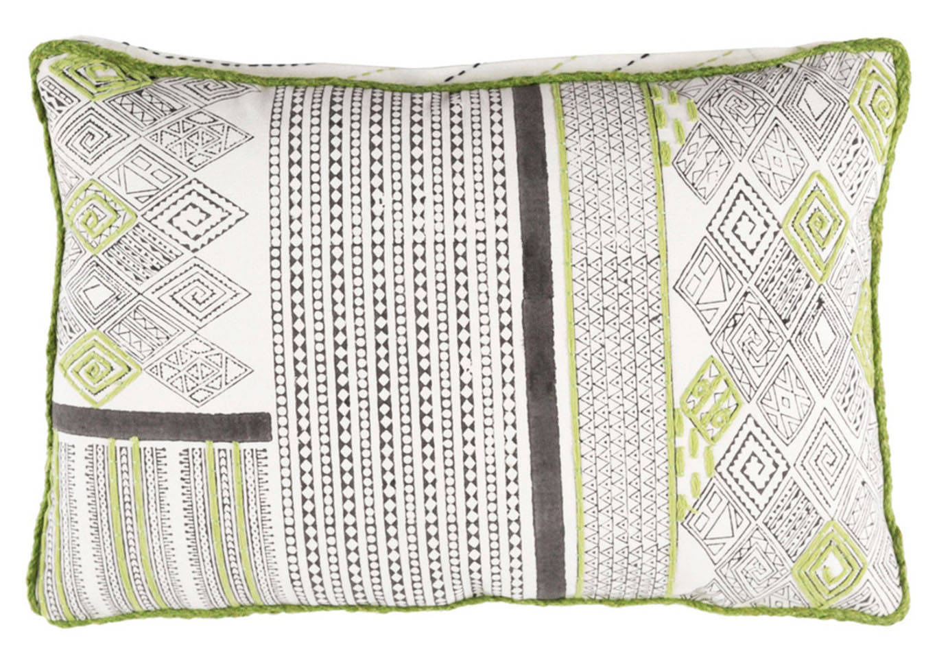 Aba Green Pillow w/Polyester Insert,Surya