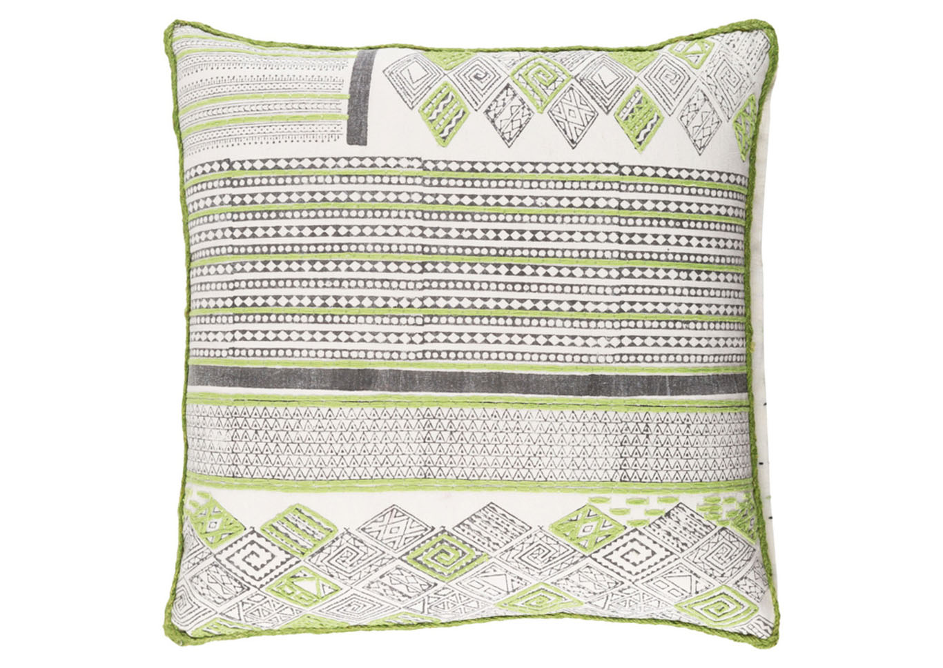 Aba Green Pillow w/Polyester Insert,Surya
